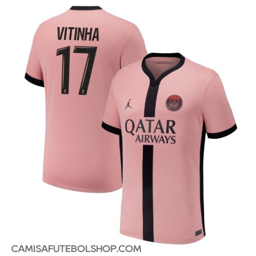 Camisa de time de futebol Paris Saint-Germain Vitinha #17 Replicas 3º Equipamento 2024-25 Manga Curta